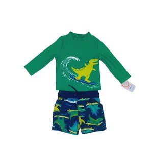 Carter's Baby Boys Rasguard Dinosaur Long Sleeve